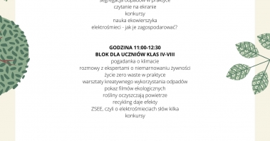 Harmonogram EKOfeston 2022 r. BLOK DLA PRZEDSZKOLAKÓW I UCZNIÓW KLAS I-III pogadanka o klimacie warsztaty kreatywnego wykorzystania odpadów przedstawienie ekologiczne segregacja odpadów w praktyce czytanie na ekrani.jpg